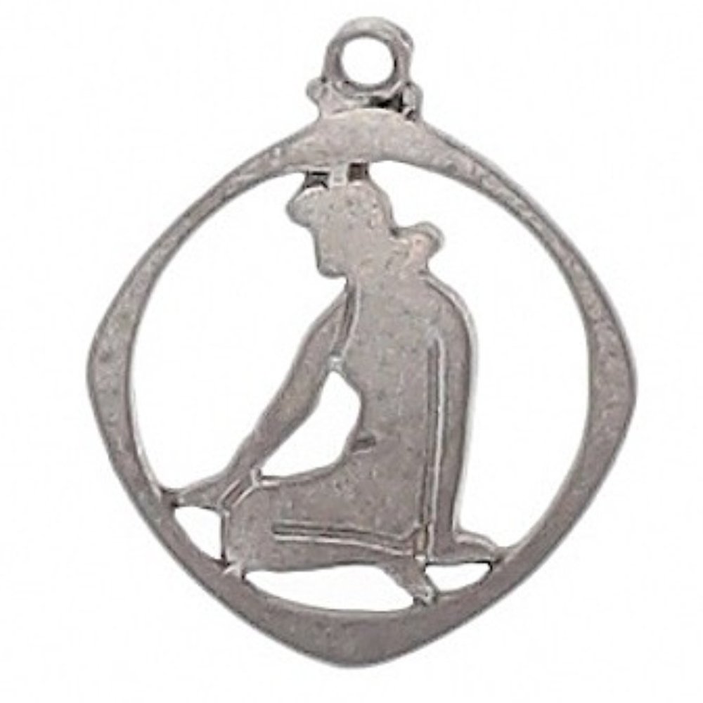 VIRGO Pewter pendant laser cut NEW Zodiac star sign celestial horoscope